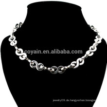 Metall Silber überzog Mode-Dollar-Kette Halskette